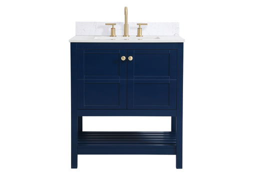 Elegant Lighting - VF16430BL-BS - Bathroom Vanity Set - Theo - Blue