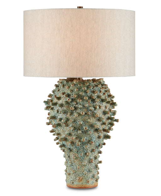 Currey and Company - 6000-0744 - One Light Table Lamp - Sea Urchin - Sunken Green