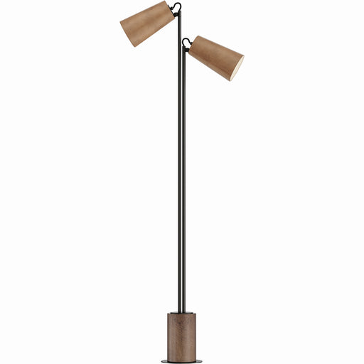 Maxim - 10099WWDTN - LED Floor Lamp - Scout - Weathered Wood / Tan Leather