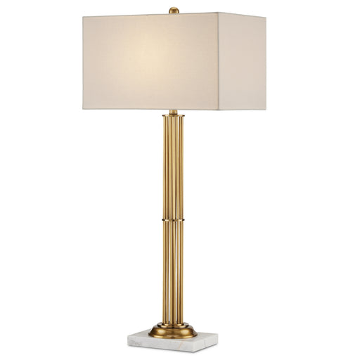 Currey and Company - 6000-0808 - One Light Table Lamp - Allegory - Antique Brass/Natural