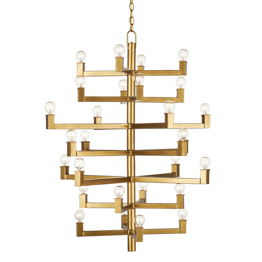 Currey and Company - 9000-0920 - 28 Light Chandelier - Andre - Brass