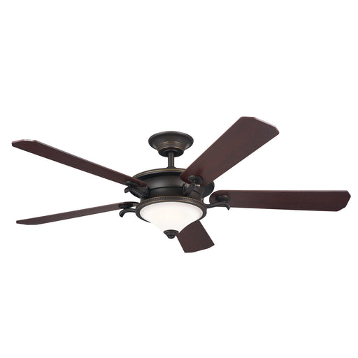 Kichler - 300370OZ - 60"Ceiling Fan - Rise - Olde Bronze with Gold Highlights