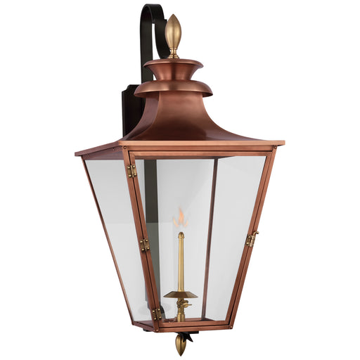 Visual Comfort Signature - CHO 2436SC-CG - Gas Wall Lantern - Albermarle Gas - Soft Copper and Brass