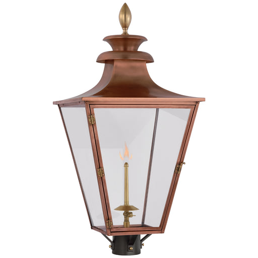Visual Comfort Signature - CHO 7430SC-CG - Gas Post Light - Albermarle Gas - Soft Copper and Brass