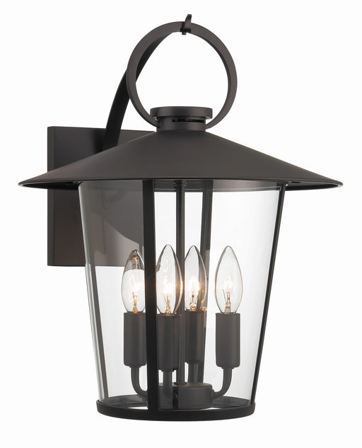 Crystorama - AND-9202-CL-MK - Four Light Outdoor Wall Sconce - Andover - Matte Black