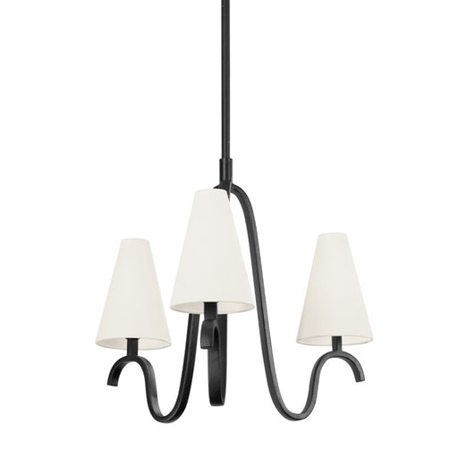 Troy Lighting - F9326-FOR - Three Light Chandelier - Melor - Forged Iron