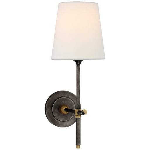 Visual Comfort Signature - TOB 2002BZ/HAB-L - One Light Wall Sconce - Bryant - Bronze and Hand-Rubbed Antique Brass