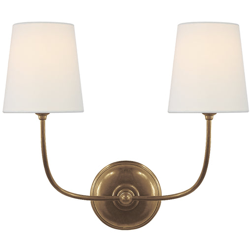 Visual Comfort Signature - TOB 2008HAB-L - Two Light Wall Sconce - Vendome - Hand-Rubbed Antique Brass