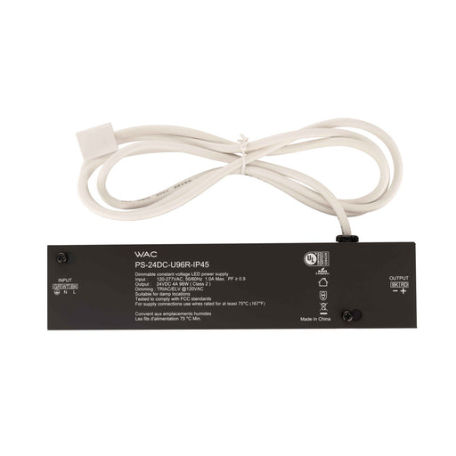 W.A.C. Lighting - PS-24DC-U96R-IP45 - Outdoor Remote Power Supply - Invisiled Outdoor - BLACK