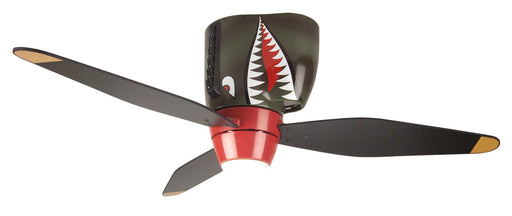 Craftmade - WB348TS3 - 48"Ceiling Fan - WarPlanes - Warbird Black/Tiger Shark
