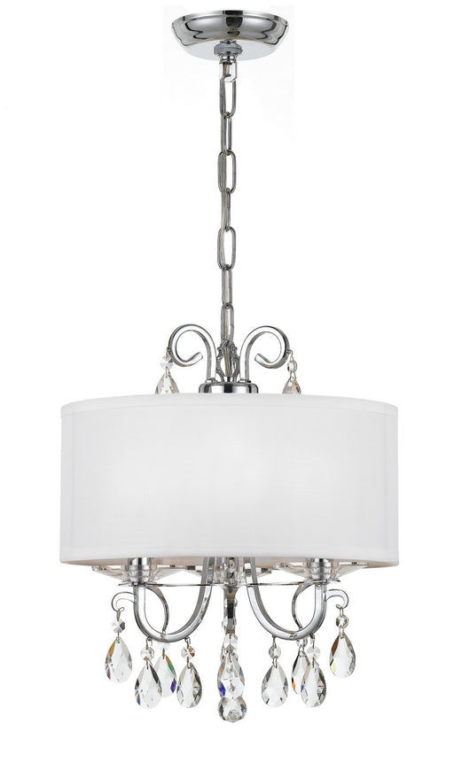 Crystorama - 6623-CH-CL-MWP - Three Light Mini Chandelier - Othello - Polished Chrome