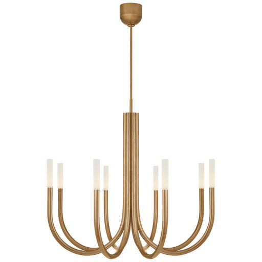 Visual Comfort Signature - KW 5581AB-EC - LED Chandelier - Rousseau - Antique-Burnished Brass