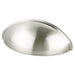 Transitional Advantage Three 64mm CC Brushed Nickel Cup Pull