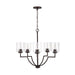 Capital Lighting - 439351BZ-500 - Five Light Chandelier - Carter - Bronze