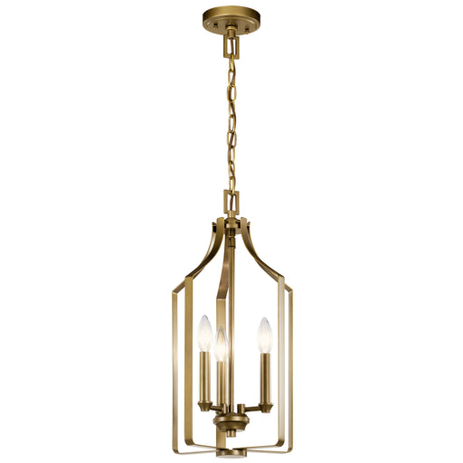 Kichler - 42499NBR - Three Light Pendant - Morrigan - Natural Brass