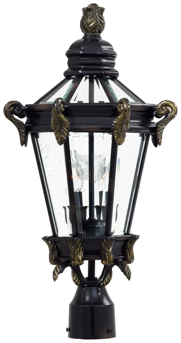 Minka-Lavery - 8935-95 - Two Light Post Mount - Stratford Hall - Heritage W/ Gold Highlights