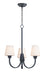 Maxim - 11823SWBK - Three Light Chandelier - Shelter - Black