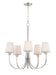 Maxim - 11825SWSN - Five Light Chandelier - Shelter - Satin Nickel