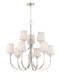 Maxim - 11826SWSN - Nine Light Chandelier - Shelter - Satin Nickel