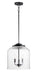 Maxim - 12273CDBK - Three Light Pendant - Acadia - Black