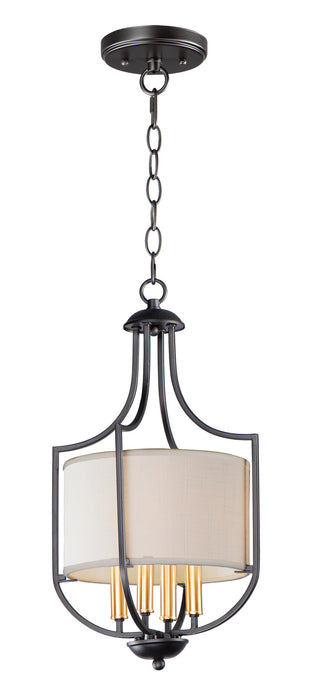 Maxim - 25283WLBZAB - Four Light Chandelier - Savant - Bronze / Antique Brass