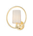 Maxim - 25291OFNAB - One Light Semi-Flush Mount - Meridian - Natural Aged Brass