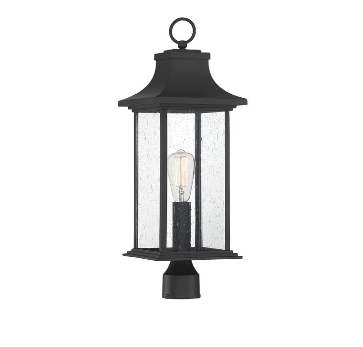 Savoy House - 5-454-BK - One Light Post Lantern - Hancock - Matte Black