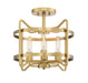 Savoy House - 6-4900-4-322 - Four Light Semi-Flush Mount - Kent - Warm Brass