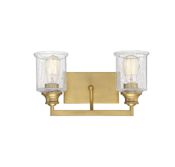 Savoy House - 8-1972-2-322 - Two Light Bath Bar - Hampton - Warm Brass