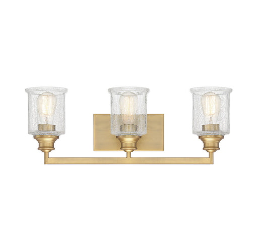 Savoy House - 8-1972-3-322 - Three Light Bath Bar - Hampton - Warm Brass