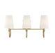 Savoy House - 8-2542-3-322 - Three Light Bath Bar - Cameron - Warm Brass