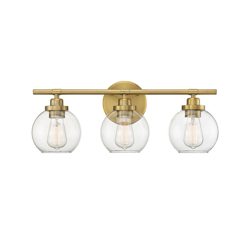 Savoy House - 8-4050-3-322 - Three Light Bath Bar - Carson - Warm Brass