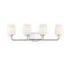 Savoy House - 8-4090-4-109 - Four Light Bath Bar - Capra - Polished Nickel