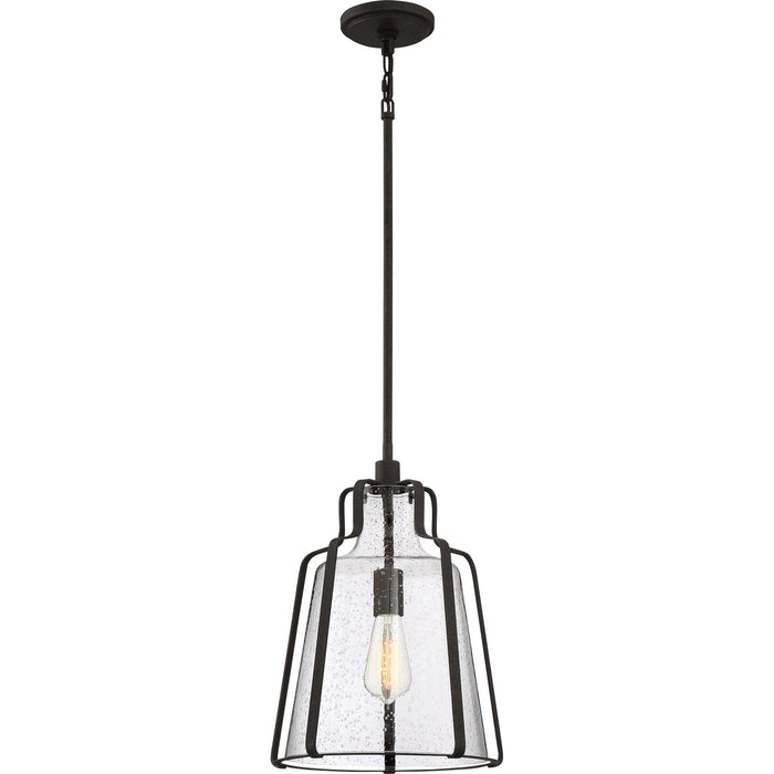 Quoizel - QF5228RK - One Light Pendant - Haverford - Rustic Black