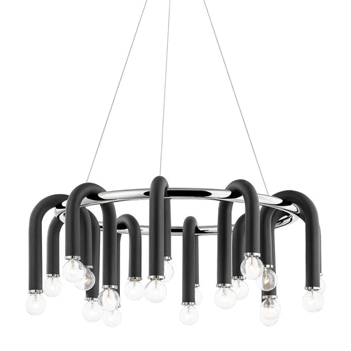 Mitzi - H382820-PN/BK - 20 Light Chandelier - Whit - Polished Nickel/Black