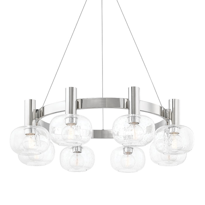 Mitzi - H403808-PN - Eight Light Chandelier - Harlow - Polished Nickel