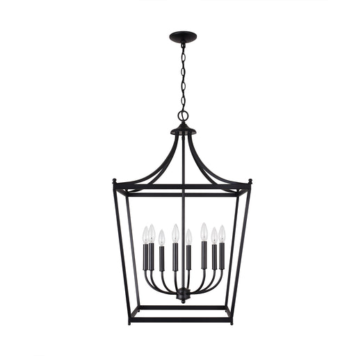 Capital Lighting - 9553MB - Eight Light Foyer Pendant - Stanton - Matte Black