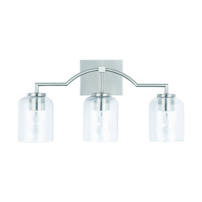 Capital Lighting - 139331BN-500 - Three Light Vanity - Carter - Brushed Nickel