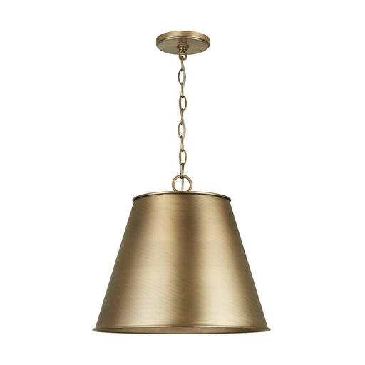 Capital Lighting - 337811AD - One Light Pendant - Welker - Aged Brass