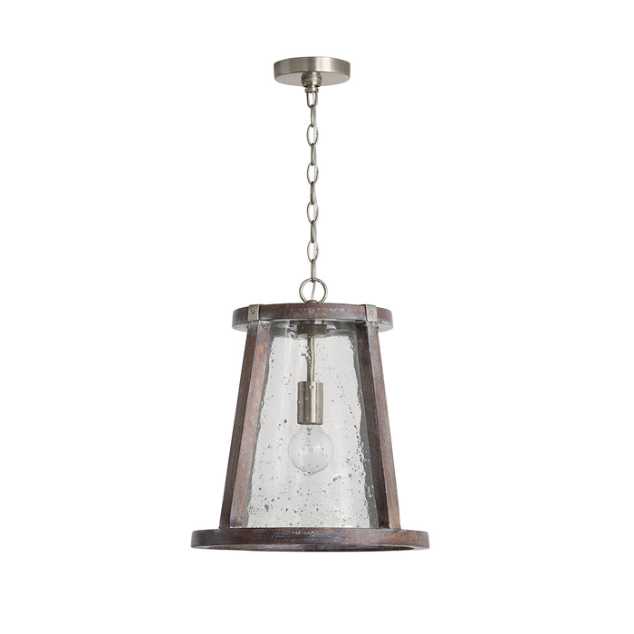 Capital Lighting - 340512HN - One Light Pendant - Connor - Barnhouse and Matte Nickel