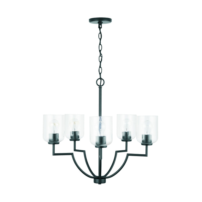 Capital Lighting - 439351MB-500 - Five Light Chandelier - Carter - Matte Black