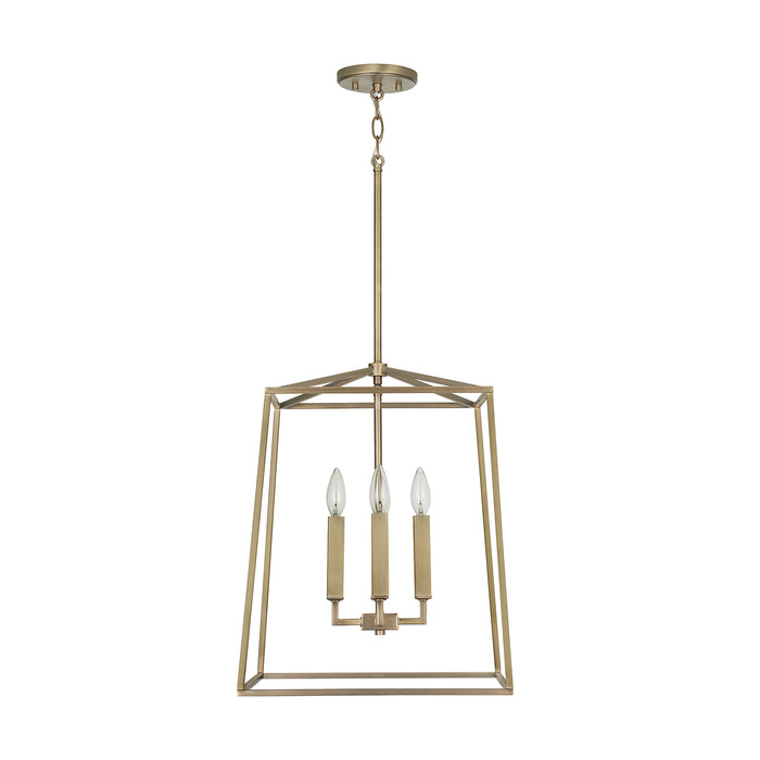 Capital Lighting - 537642AD - Four Light Foyer Pendant - Thea - Aged Brass