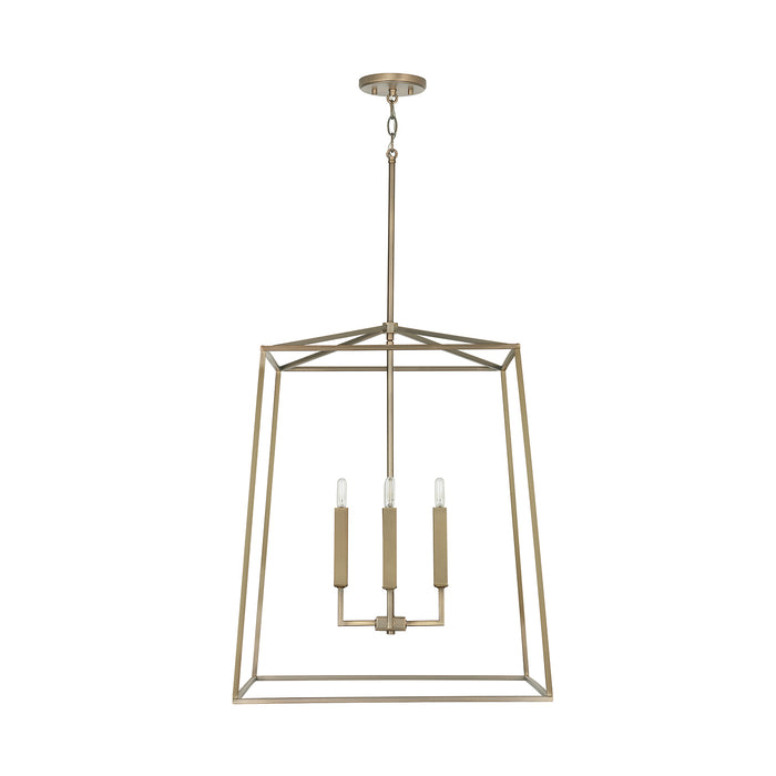 Capital Lighting - 537643AD - Four Light Foyer Pendant - Thea - Aged Brass