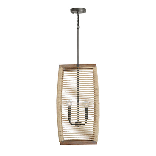 Capital Lighting - 540341YG - Four Light Foyer Pendant - Jacob - Grey Wash and Grey Iron