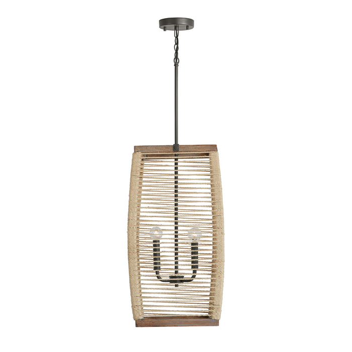 Capital Lighting - 540341YG - Four Light Foyer Pendant - Jacob - Grey Wash and Grey Iron
