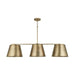 Capital Lighting - 837831AD - Three Light Island Pendant - Welker - Aged Brass