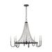 Visual Comfort Studio - AC1078DWZ - Eight Light Chandelier - Leon - Dark Weathered Zinc