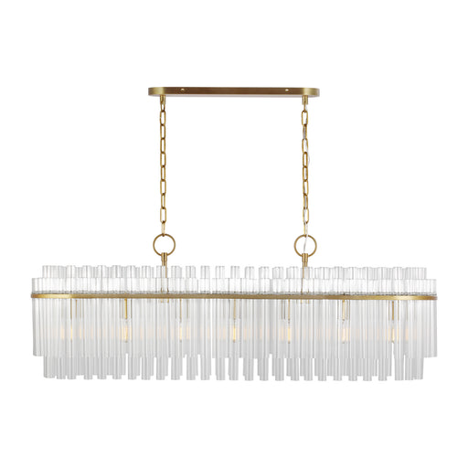 Visual Comfort Studio - CC1307BBS - Seven Light Linear Chandelier - Beckett - Burnished Brass