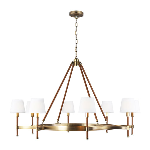 Visual Comfort Studio - LC1018TWB - Eight Light Chandelier - Katie - Time Worn Brass