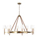 Visual Comfort Studio - LC1018TWB - Eight Light Chandelier - Katie - Time Worn Brass